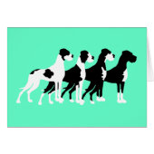 Black Great Danes (Front Horizontal)