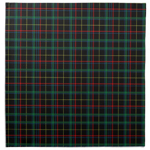 Black, Green and Red Tartan Napkin