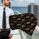 Black Green and Tan Fly Fishing Vintage Watercolor Neck Tie<br><div class="desc">Black Green White and Tan Fly Fishing Vintage watercolor Lure Flies.</div>
