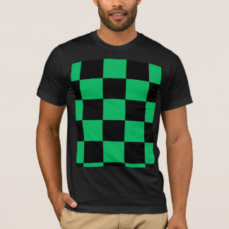 Black & Green Anime Style Pattern Tee