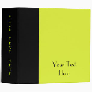 Black - Green Avery Binder