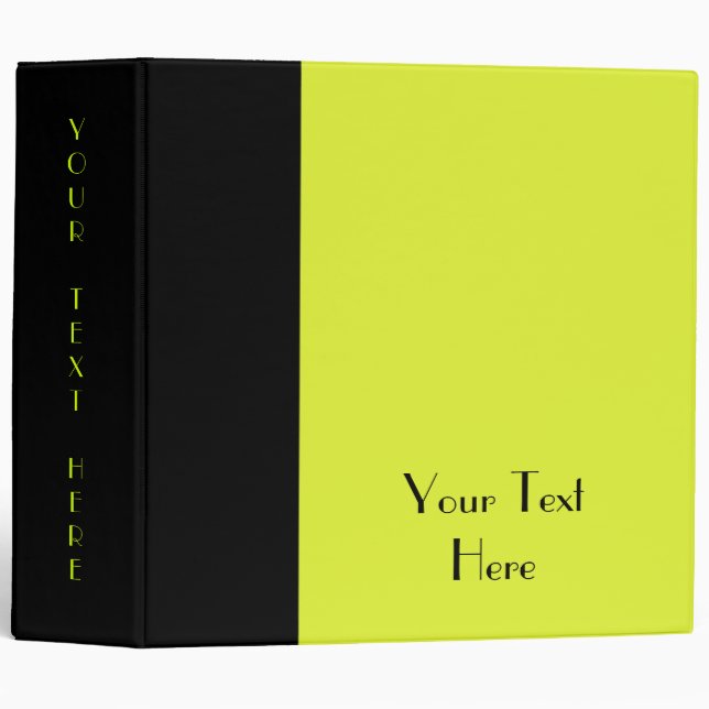 Black - Green Avery Binder (Front/Spine)