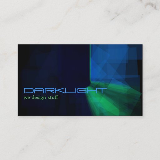 Customizable Black-Green-Blue Abstract Minimalist Design Business Card Templates