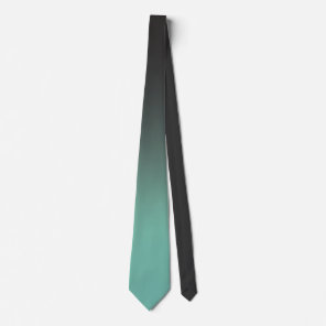 Black Green Colorful Ombre Gradient Neck Tie