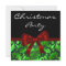 Black Green Damask Red Bow Christmas Party