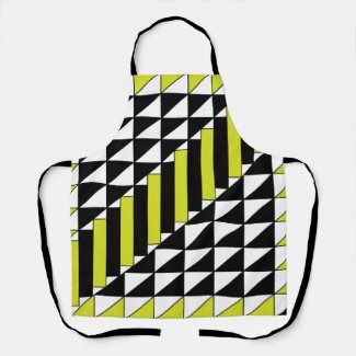 Black Green Geometric Triangle Rectangle Kitchen
