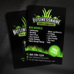 Black Green Lawn Care Landscaping Mowing Lawncare Flyer<br><div class="desc">This sleek and professional flyer design is perfect for any lawn care or landscaping business. The black background provides a striking contrast to the vibrant green grass and lawnmower icons, creating a memorable visual impact. Key features: Modern and clean design: The simple and straightforward layout ensures your contact information is...</div>