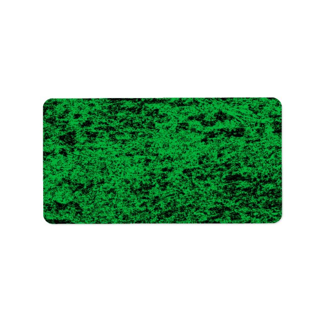 Black & Green Marble Address Sticker (Front)