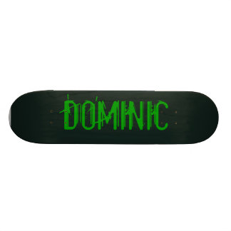 Black & Green Monster Skateboard Deck