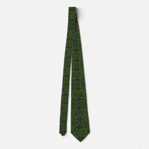 Black Green Neck Tie Modern Ornaments