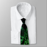 Black Green Neon Marble Neck Tie<br><div class="desc">Modern Black and Green Neon Marble Stone Neck Ties Design by MIGNED</div>