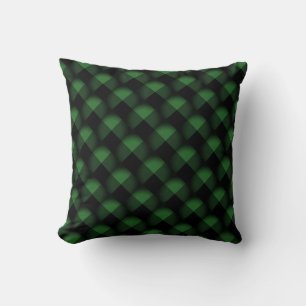 Black Green Pillow