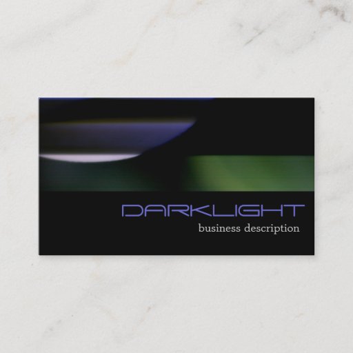 Customizable Black-Green-Purple Abstract Modern Generic Business Card