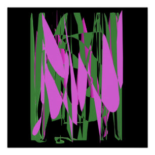 Black green purple colors poster