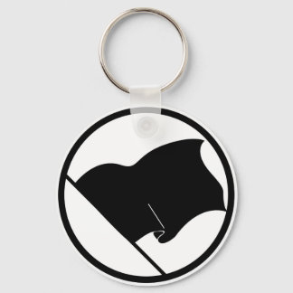 Black Green Purple Flag Plain No Symbol Blank Keychain