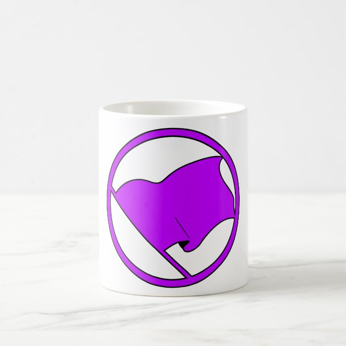 Black Green Purple Flag Plain No Symbol Blank Coffee Mug