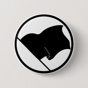 Black Green Purple Flag Plain No Symbol Blank Pinback Button