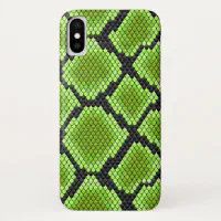 Black Green Snakeskin Snake Serpent Case Mate iPhone Case Zazzle