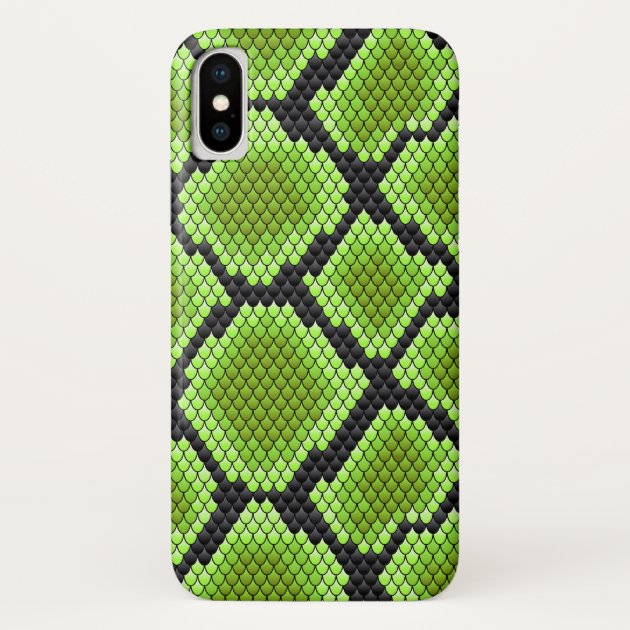 Black Green Snakeskin Snake Serpent Case Mate iPhone Case Zazzle