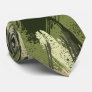 Black Green Tan Camouflage Neck Tie