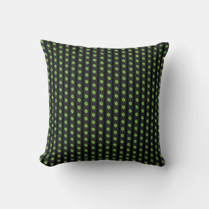 black green throw pillow