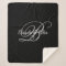 Black Grey and White Fancy Script Monogram