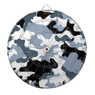 Black & grey Camo Darboard Dart Board