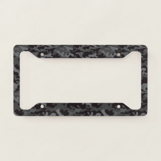 Black & Grey CAMO License Plate Frame