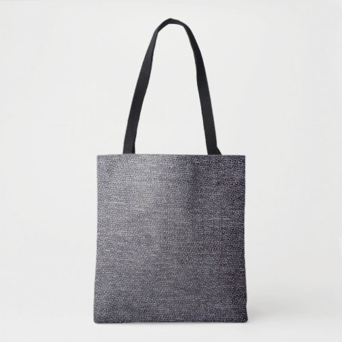 black grey cloth tote bag