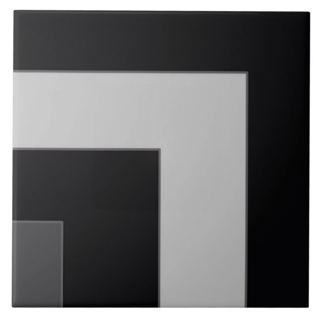 Black/Grey Color Corner (MB) Tile (Front)