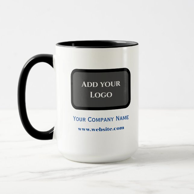 Black & Grey Color Personalize  Mug (Left)