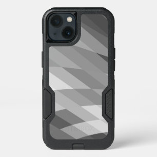 Black,Grey,Geometric Abstract iPhone 13 Case