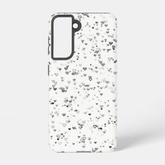 Black & Grey Hearts Phone Case