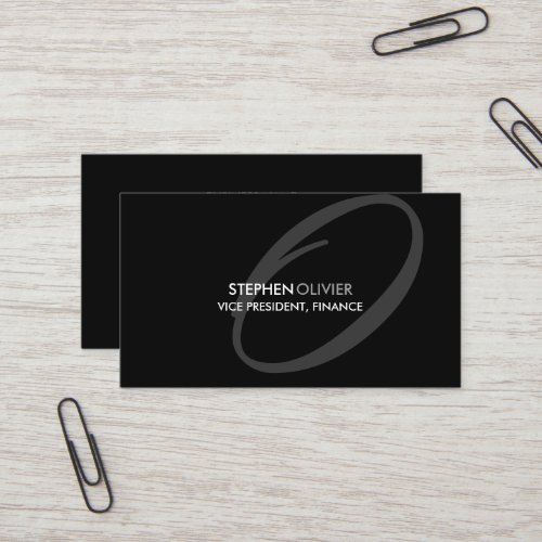 Modern and Elegant Monogram Business Cards