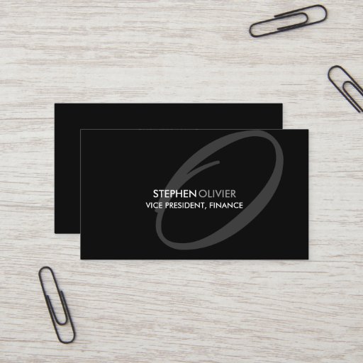 Customizable Modern and Elegant Monogram Business Cards