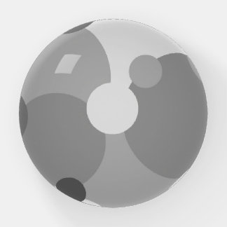 Black-grey molecules paperweight