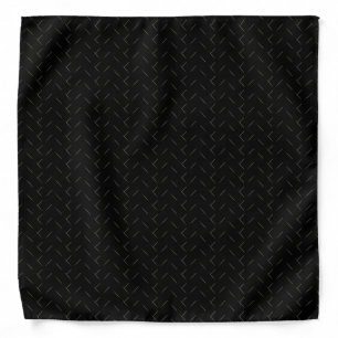 Black Grey Pattern Cool for Men Masculine Modern Bandana