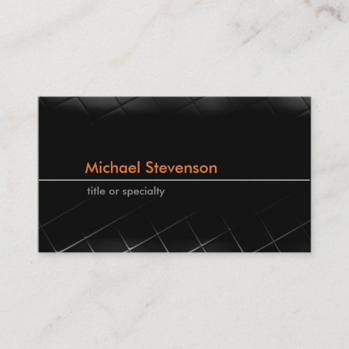 Black Grey Pattern Trendy Standard Business Card