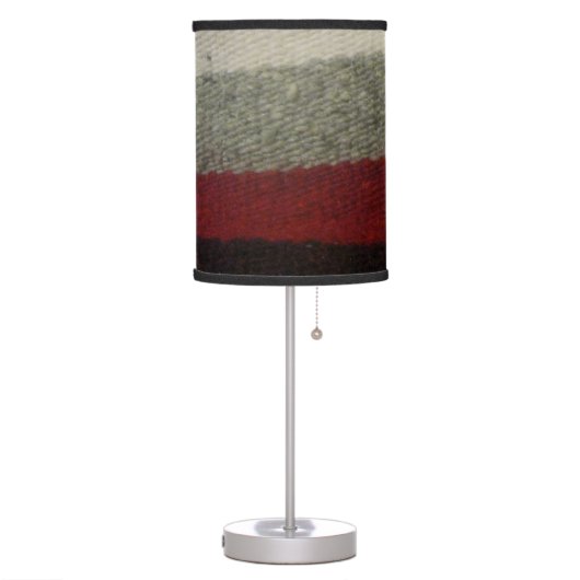 Black Grey, Red Lamp Shade (Left)