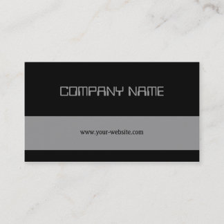 Black & Grey Stripe Business Card