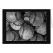 Black, Grey & White Baseball Card (Front Horizontal)