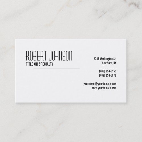 Black Grey White Business Card