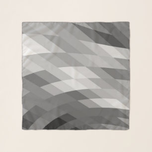 Black Grey White Geometric Dynamic Scarf