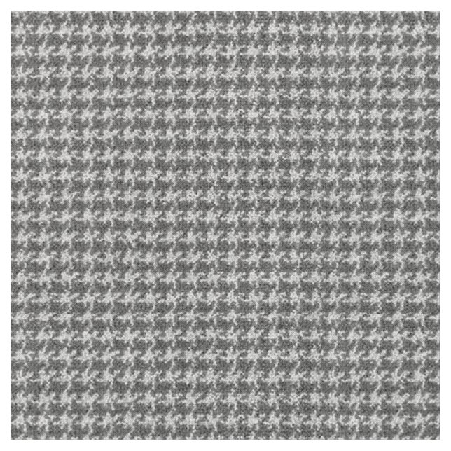 Black, grey, white, houndstooth fabric (Close Up)