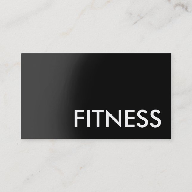 Black Grey White Professional Sport Business Card (Front)
