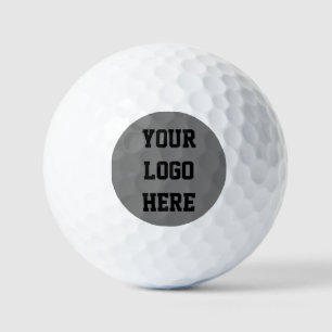 Black Grey your Logo Modern Company Business Golf Balls