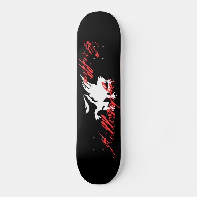 Black Griffin Killosopher Skateboard Deck (Front)