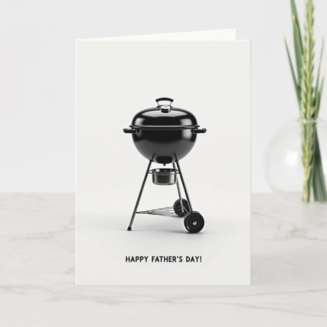 Black Grill Fathers Day Card (Front)