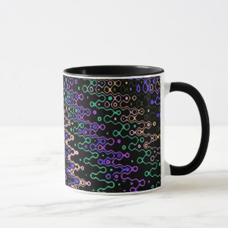 Black Groovy Zig-zag Mug