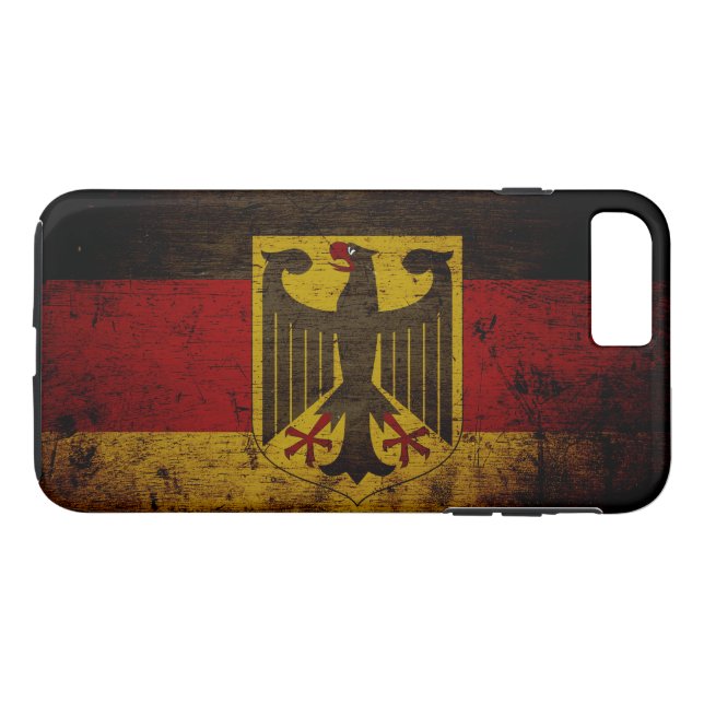 Black Grunge Germany Flag Case-Mate iPhone Case (Back (Horizontal))